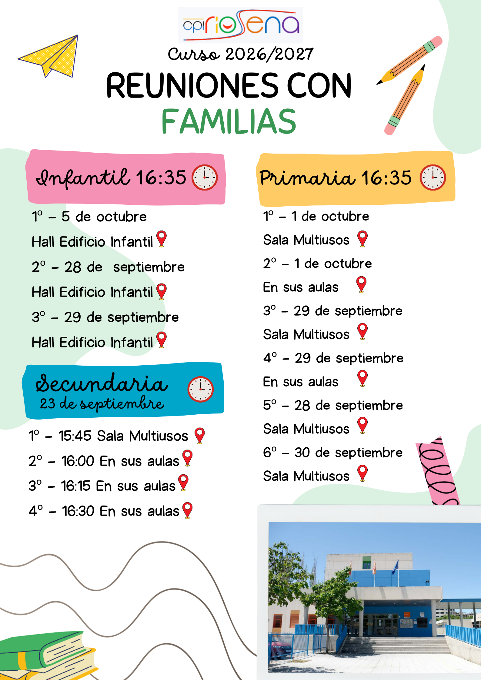 Cartel Reuniones Familias Cartel Reuniones Familias